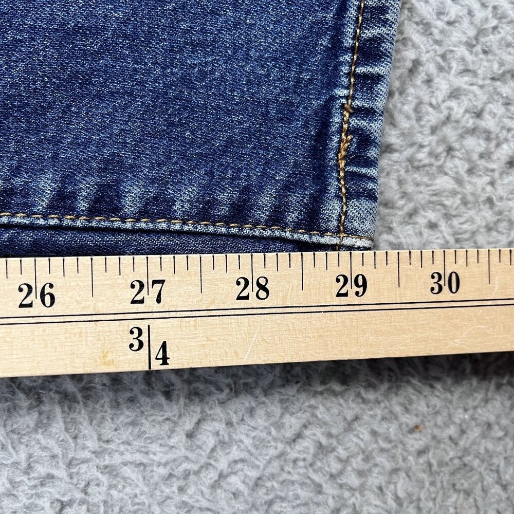 Levis 511 Mens Jeans 31x32 Blue Slim Straight Mid Rise Premium Distressed - Picture 7 of 11